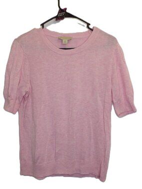 Appleseed, Pink short sleeve blouse (Women's Medium)